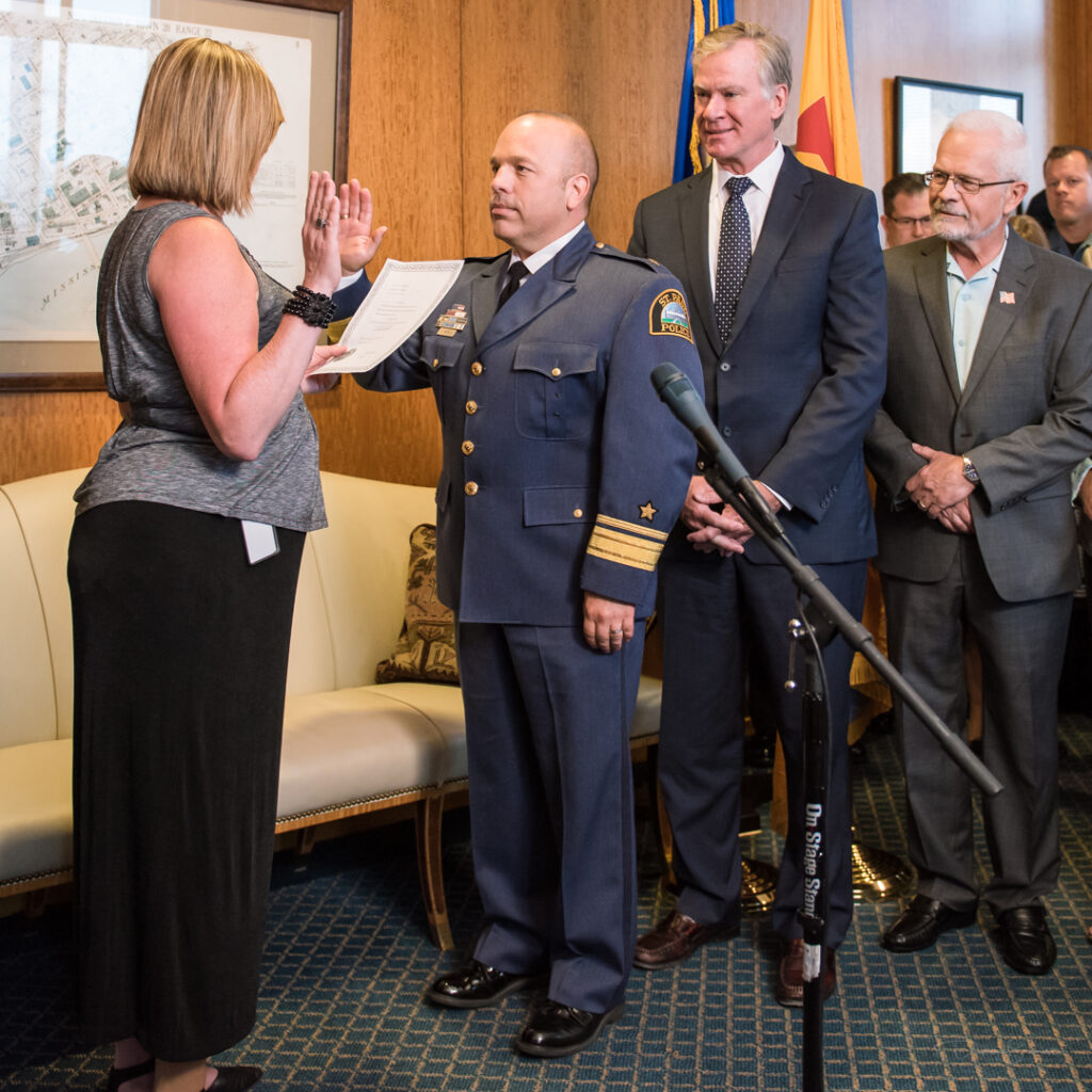 Chief of Police pinning