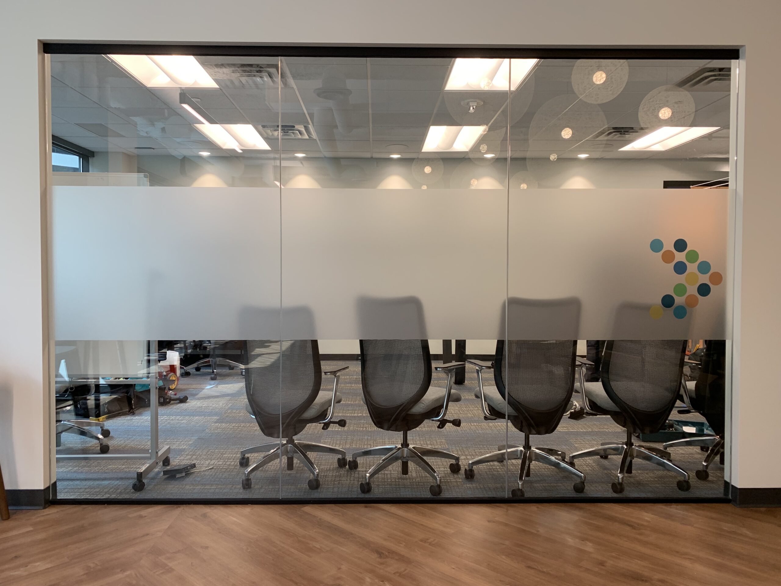 interior frosted office glass example